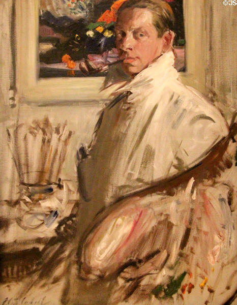 Self portrait (c1914) by Francis Campbell Boileau Cadell at National Portrait Gallery of Scotland. Edinburgh, Scotland.