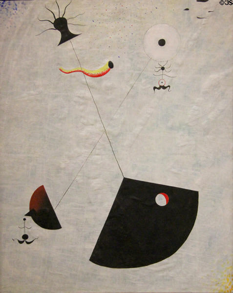 Maternity painting (1924) by Joan Miró at Scottish National Gallery of Modern Art Dean Gallery. Edinburgh, Scotland.