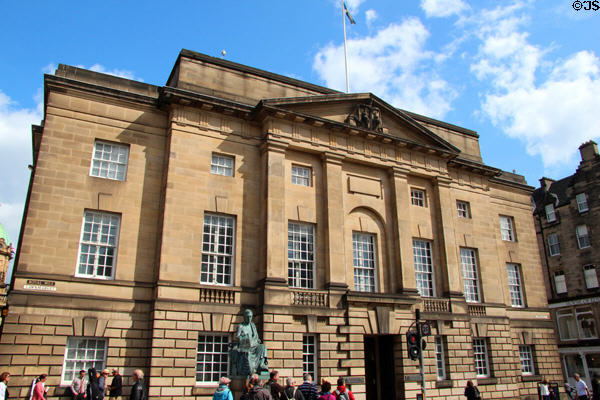 High Court of Justiciary (former Sheriff Court House) (413-431 Lawnmarket). Edinburgh, Scotland. Architect: A.J. Pitcher.