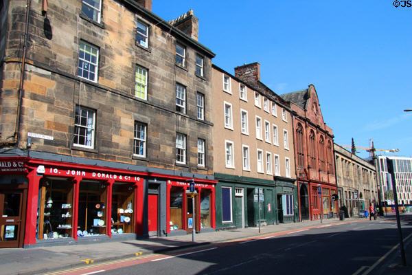 Streetscape of George IV Bridge Street. Edinburgh, Scotland.
