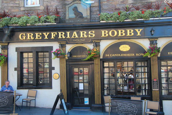 Greyfriars Bobby pub (34 Candlemaker Row). Edinburgh, Scotland.