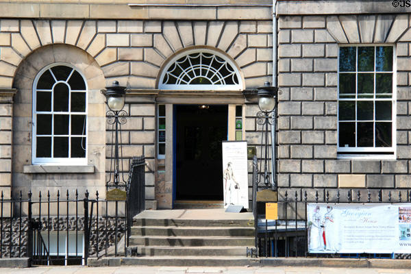Facade of Georgian House museum (7 Charlotte Square). Edinburgh, Scotland.