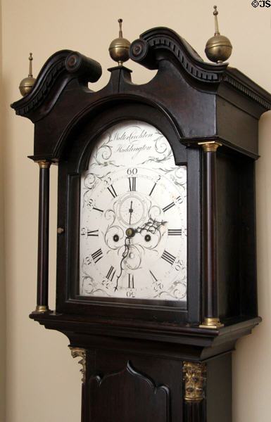 Tall clock by Walter Crichton of Haddington at Georgian House museum. Edinburgh, Scotland.
