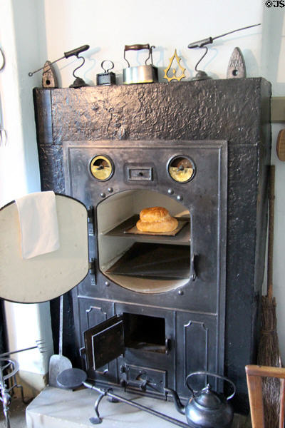 Bread oven in kitchen at Georgian House museum. Edinburgh, Scotland.