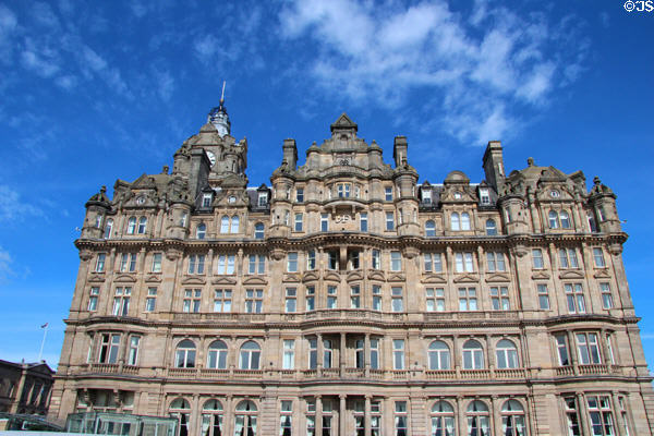 Balmoral Hotel (former North British Hotel) (1896-1902) (1 Princes St.). Edinburgh, Scotland. Architect: W. Hamilton Beattie.