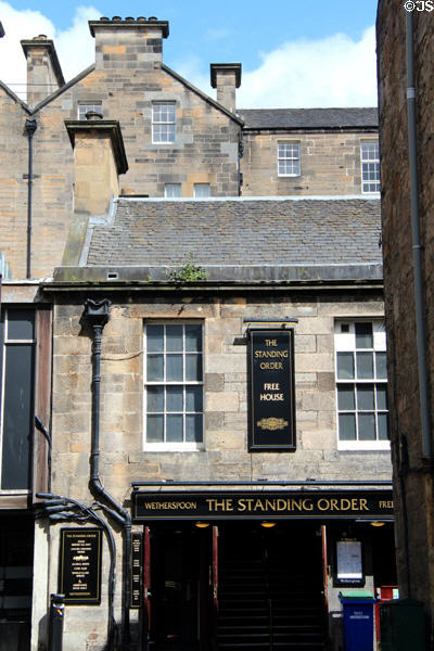 Standing Order Free House 71 Rose Street entrance. Edinburgh, Scotland.