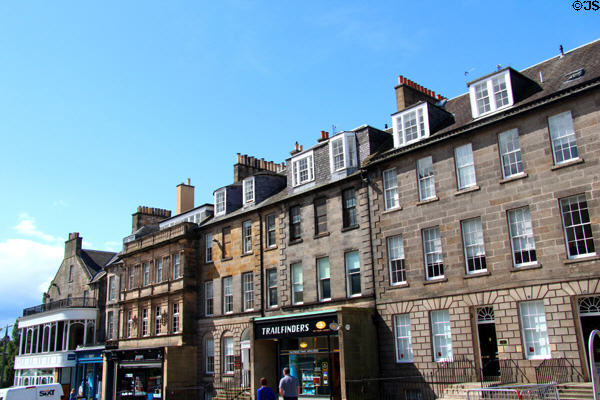 Castle Street in New Town. Edinburgh, Scotland.