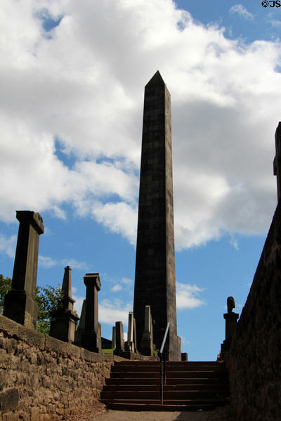 Political Martyrs of 1793 obelisk (1844) by Thomas Hamilton. Edinburgh, Scotland.
