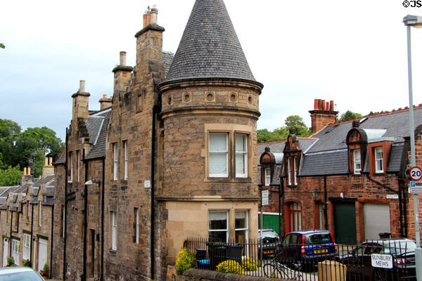 Victorian buildings in Dean Village. Edinburgh, Scotland.