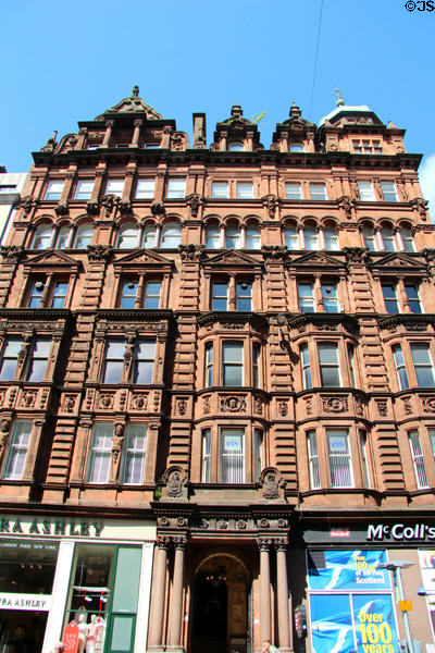 Bell o'the Brae Tenements (1901) (on High St.). Glasgow, Scotland. Style: Scottish Renaissance. Architect: William Boston.