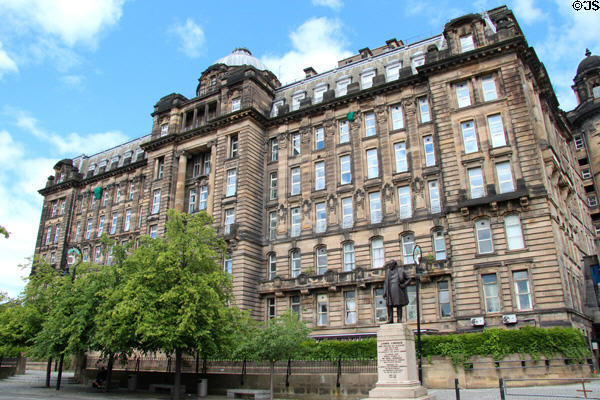 Medical Block of University of Strathclyde on Cathedral Square. Glasgow, Scotland.