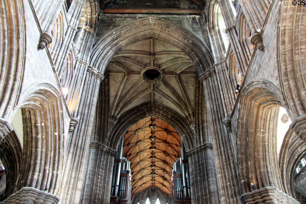 Ceiling in Glasgow Cathedral. Glasgow, Scotland.