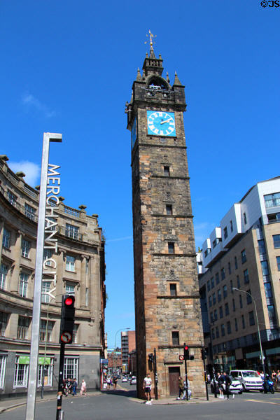 Glasgow's Tolbooth tower (1626-34) (High St.). Glasgow, Scotland. Architect: John Boyd.