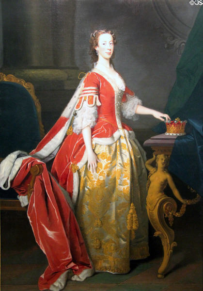 Lady Anne Campbell, Countess of Strafford painting (1743) by Allan Ramsay at Hunterian Art Gallery. Glasgow, Scotland.