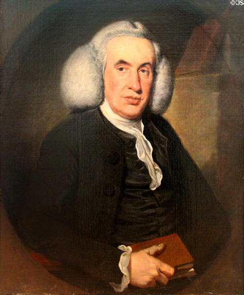 William Cullen painting (18thC) by unknown Scot at Hunterian Art Gallery. Glasgow, Scotland.