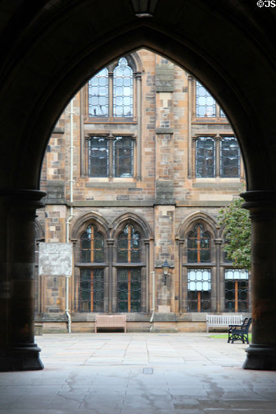 Gilbert Scott Building (1870) at University of Glasgow. Glasgow, Scotland.