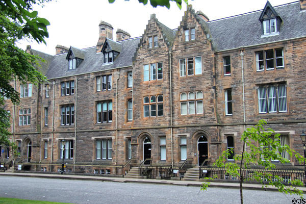 Principal's Lodgings on Professors' Square (1868-71) at University of Glasgow. Glasgow, Scotland.