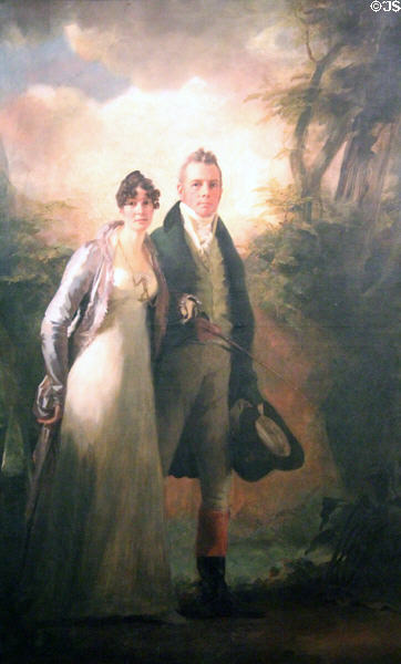 Mr. & Mrs. Campbell of Kailzie painting (1800-10) by Henry Raeburn at Kelvingrove Art Gallery. Glasgow, Scotland.