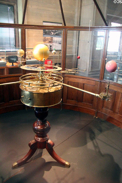 John Fulton's Grand Orrery solar system model (1833) at Kelvingrove Art Gallery. Glasgow, Scotland.