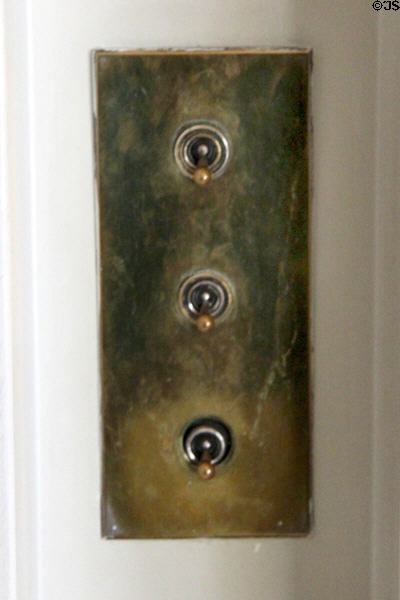 Light switch at Hill House. Helensburgh, Scotland.