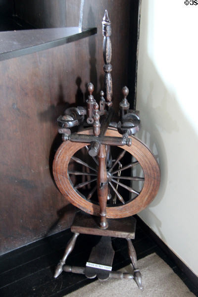 Flax spinning wheel at Hill House. Helensburgh, Scotland.