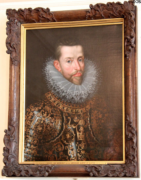 Portrait of Archduke Albert of Austria (early 1600s) at Pollok House. Glasgow, Scotland.