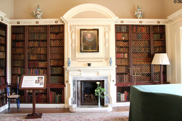 Library at Pollok House. Glasgow, Scotland.
