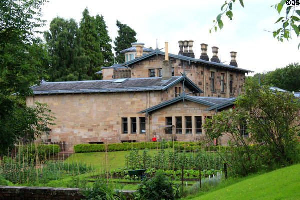 Holmwood House above its gardens. Glasgow, Scotland.
