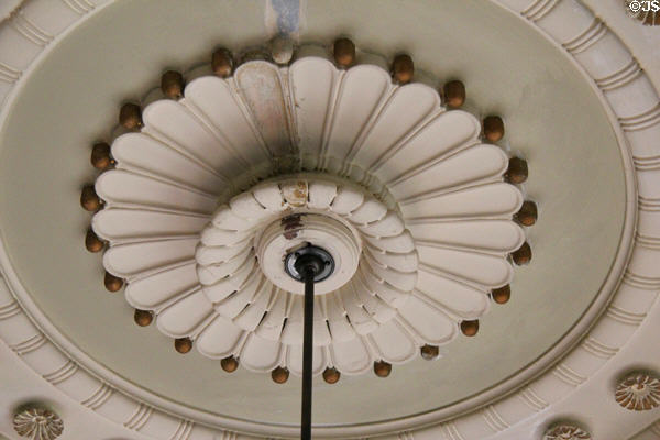 Ceiling rose in parlor at Holmwood. Glasgow, Scotland.
