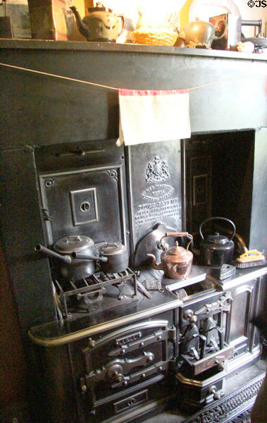 Dow's patent kitchen range at Tenement House museum. Glasgow, Scotland.