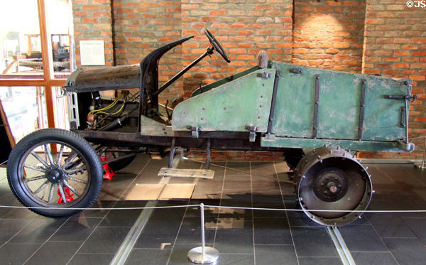 Pattisson Tractor (c1920) adapted from Ford Model T car chassis for grounds maintenance at National Museum of Rural Life. Kittochside, Scotland.