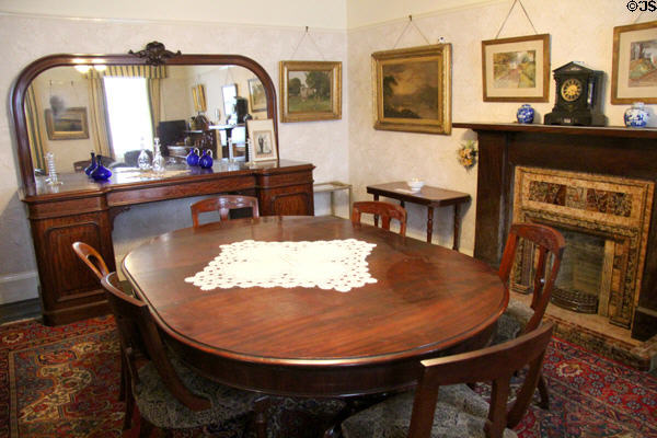 Dining room of Reid farmhouse at National Museum of Rural Life. Kittochside, Scotland.