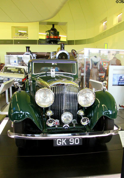 Bentley 3.5 litre Sedanca Coupe (1934) at Riverside Museum. Glasgow, Scotland.