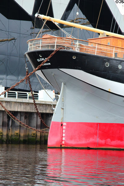 Stern of Glenlee Tall Ship. Glasgow, Scotland.