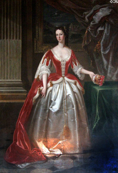 Susanna, Countess of Eglinton, aunt of 9th & 10th Earls of Cassillis portrait (early 1700s) by Gavin Hamilton at Culzean Castle. Maybole, Scotland.