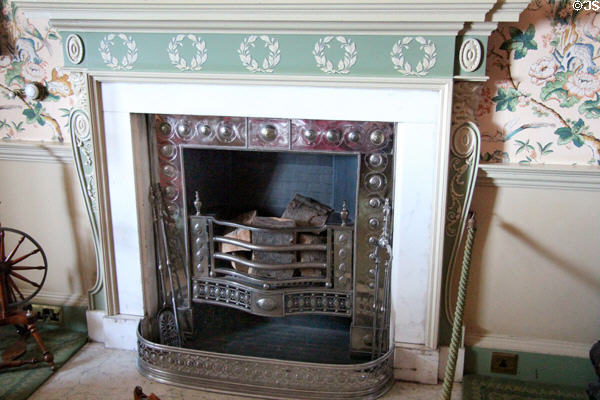 State bedroom fireplace approved by Robert Adam at Culzean Castle. Maybole, Scotland.