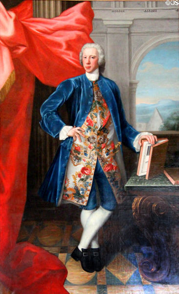 Thomas Kennedy of Culzean 9th Earl of Cassillis portrait by William Mosman at Culzean Castle. Maybole, Scotland.
