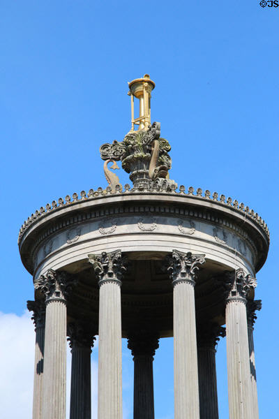 Greek Revival torch atop Robert Burns Monument (1818-22). Alloway, Scotland.