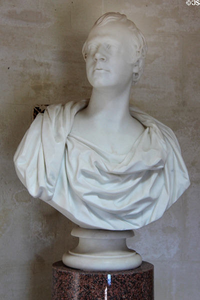 Robert Burns bust in his Monument (1818-22). Alloway, Scotland.