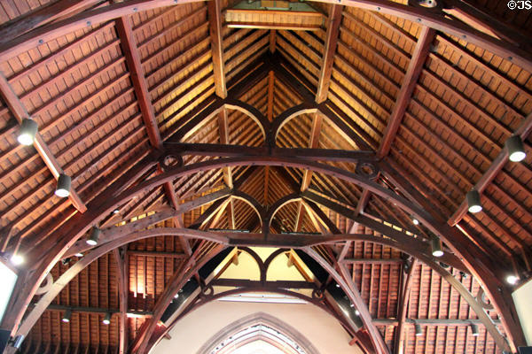 Beam ceiling at Alloway Parish Church. Alloway, Scotland.