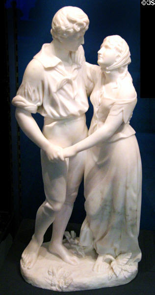 Robert Burns & Highland Mary statuette (c1870) by Hamilton Wright MacCarthy at Robert Burns Birthplace Museum. Alloway, Scotland.