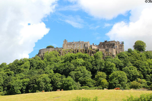 Stirling Castle seen from west. Stirling, Scotland.