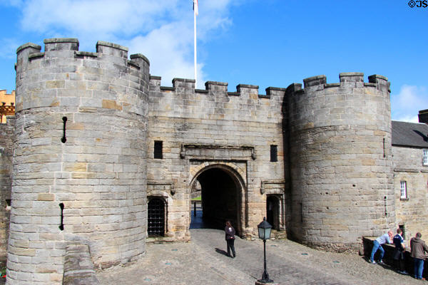 Entrance gate to Stirling Castle. Stirling, Scotland.