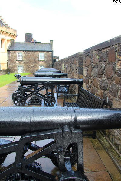 Stirling Castle canons. Stirling, Scotland.