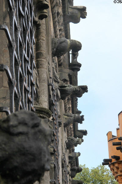 Gargoyles on Palace at Stirling Castle. Stirling, Scotland.