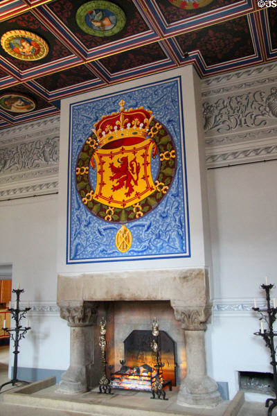 King's Inner Hall recreated in Palace of Stirling Castle. Stirling, Scotland.