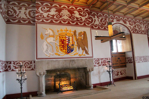 Queen's Outer Hall recreated in Palace of Stirling Castle. Stirling, Scotland.