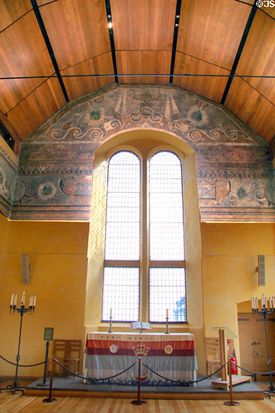 Altar in Chapel Royal at Stirling Castle. Stirling, Scotland.