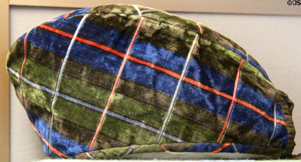 Civilian highland glengarry cap (c1780-1847) worn by Duncan Campbell of Lochnell at Stirling Castle Regimental Museum. Stirling, Scotland.