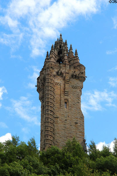 National Wallace Monument (1862-9) at Abbey Craig. Stirling, Scotland. Architect: J.T. Rochead.